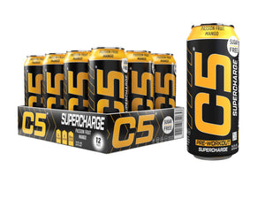 C5 Drink Supercharge Passion Fruit Mango Pre Workout - Ultramade