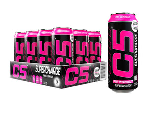 C5 Drink Supercharge Pink Lemonade Pre Workout - Ultramade