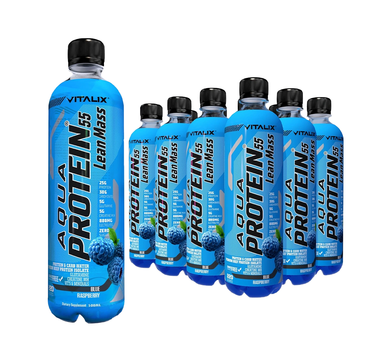 Aqua Protein 55 Lean Mass  Post Workout Drink - Blue Rasspberry - Ultramade