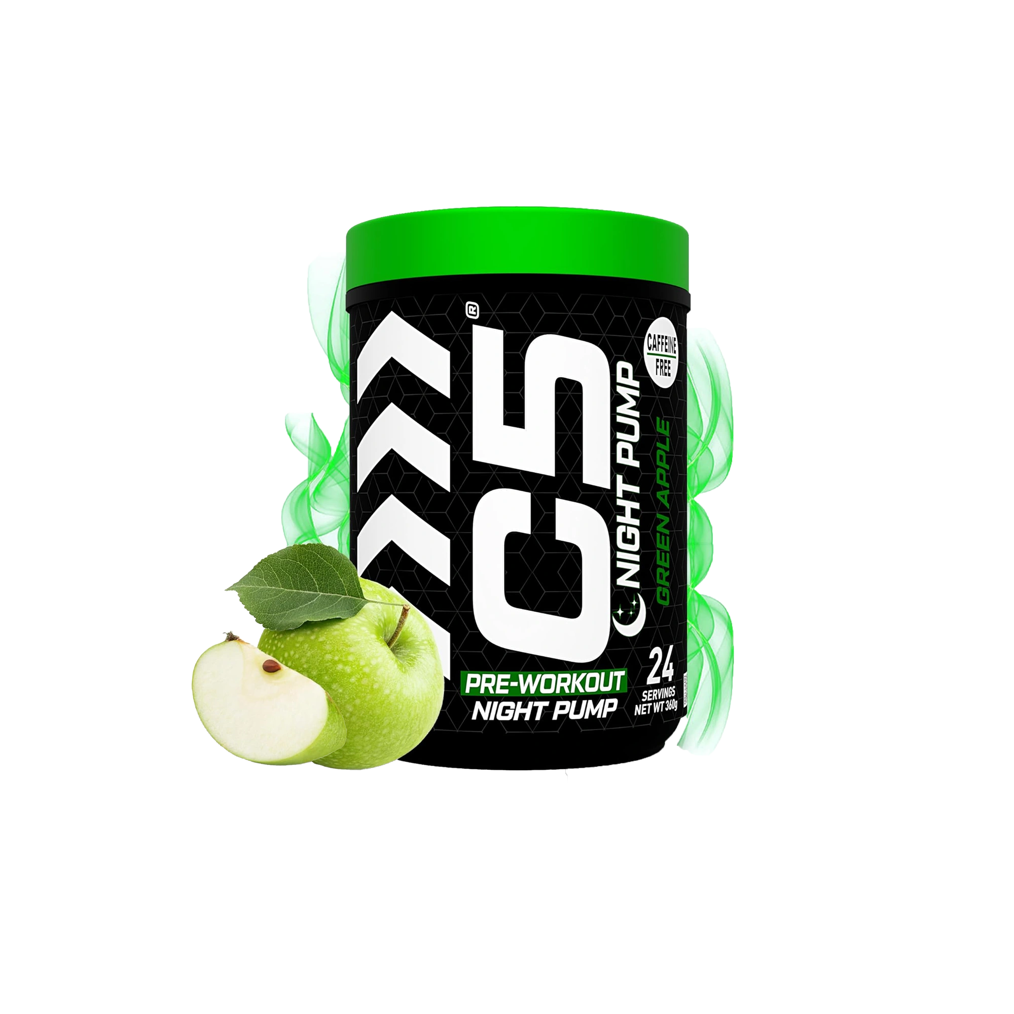 C5 Night Pump Pre Workout Powder Green Apple - Ultramade