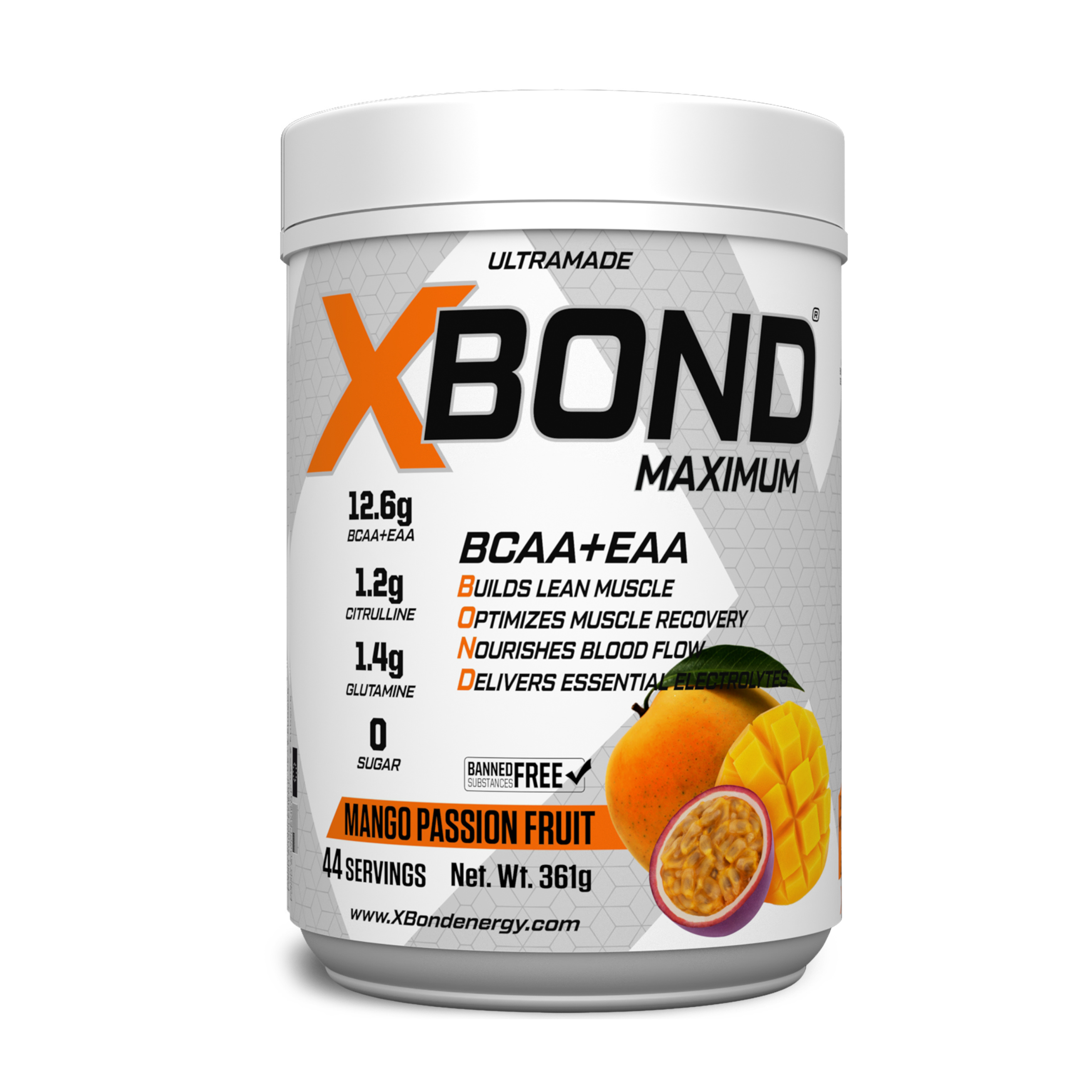 Xbond Powder BCAA + EAA - Mango Passion Fruit - Ultramade