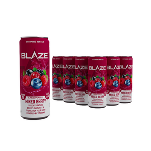 BLAZE Vitamin Water – Mixed Berry – Zero Sugar, Vitamin D3 4000IU