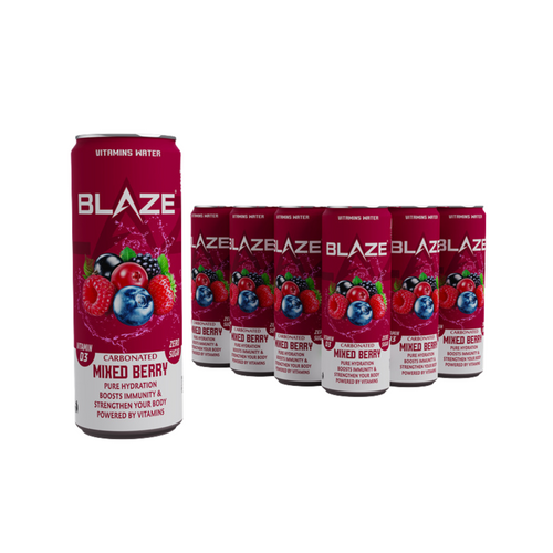BLAZE Vitamin Water – Mixed Berry – Zero Sugar, Vitamin D3 4000IU - Ultramade