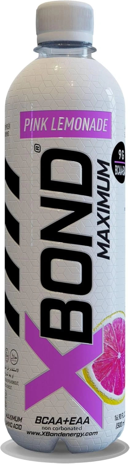 XBOND مشروب غير غازي BCAA+EAA ليمونادة وردية