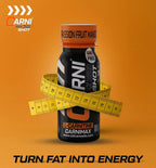 Carni Shot L-Carnitine Sugar-Free Passion Fruit Mango Pack of 12 - Ultramade