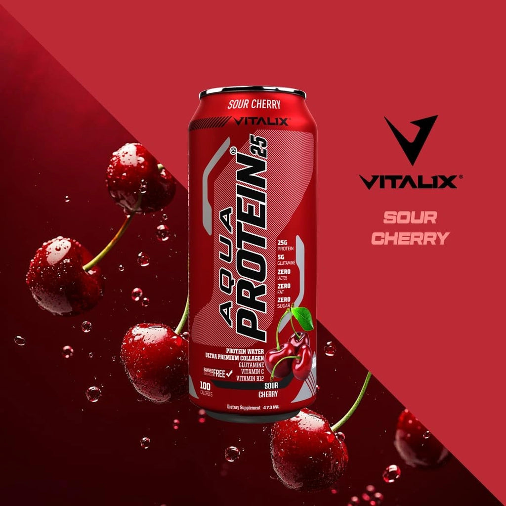 VITALIX Aqua Protein 25 Protein Water - Sour Cherry - Ultramade