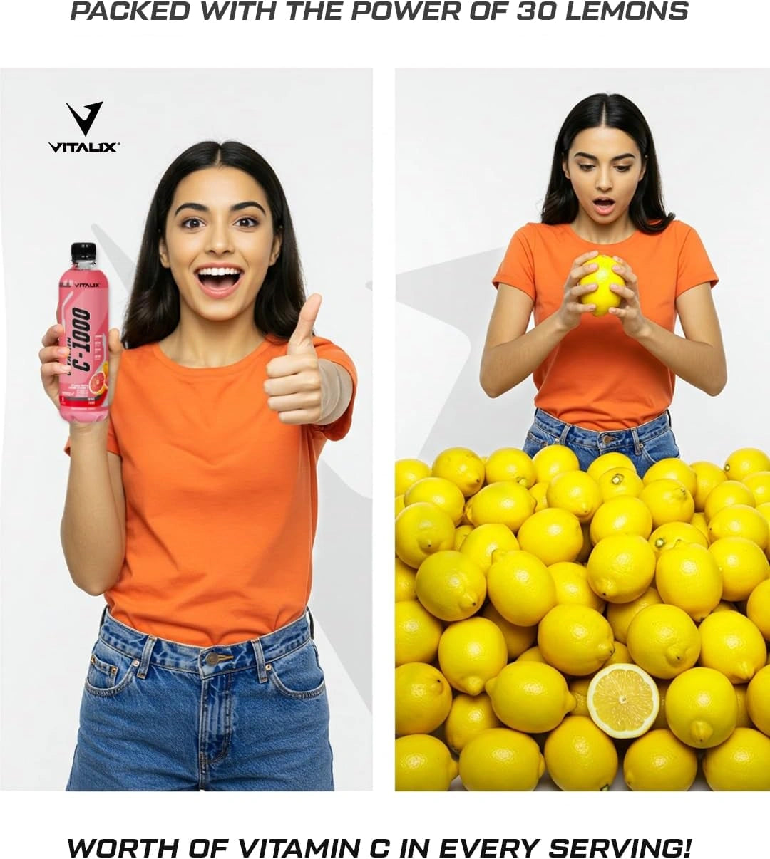 Vitamin C-1000 – High Vitamin C with 1000mg -Grape Fruit - Ultramade