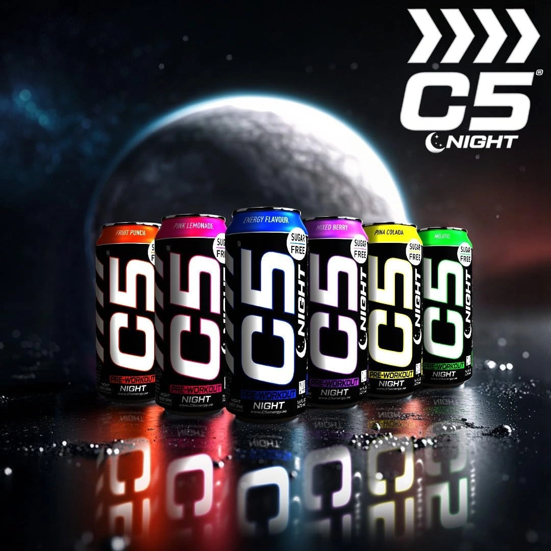C5 Energy Drink Night Energy Flavour, Pre Workout - Ultramade