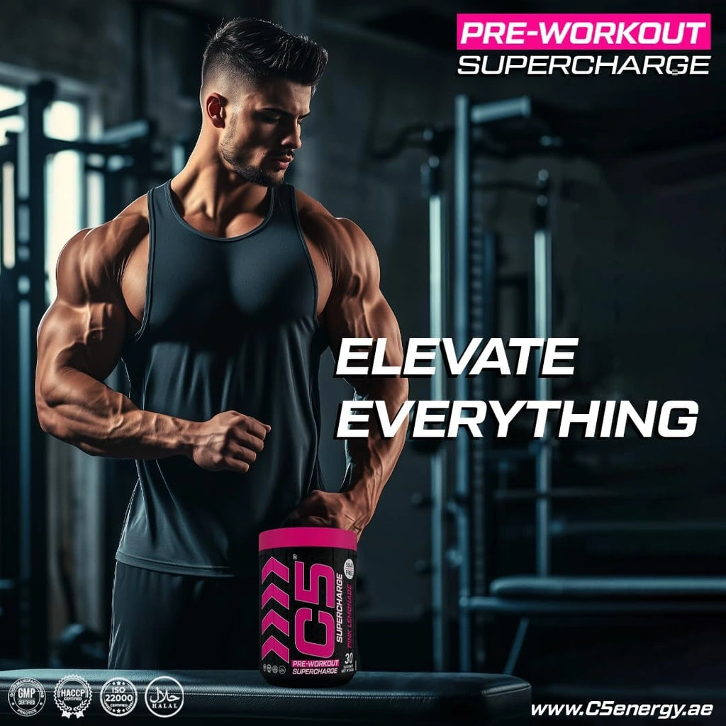 C5 Supercharge Pre Workout Powder Pink Lemonade - Ultramade