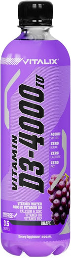 Vitamin D3-4000 Vitamin Water, Zero Sugar - Grape - Ultramade