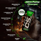 C5 PUMP Shot Pre-Workout, Caffeine-Free (Pack of 12, Mojito) - Ultramade