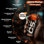 C5 PUMP Shot Pre-Workout, Caffeine-Free (Pack of 12, Fruit Punch) - Ultramade