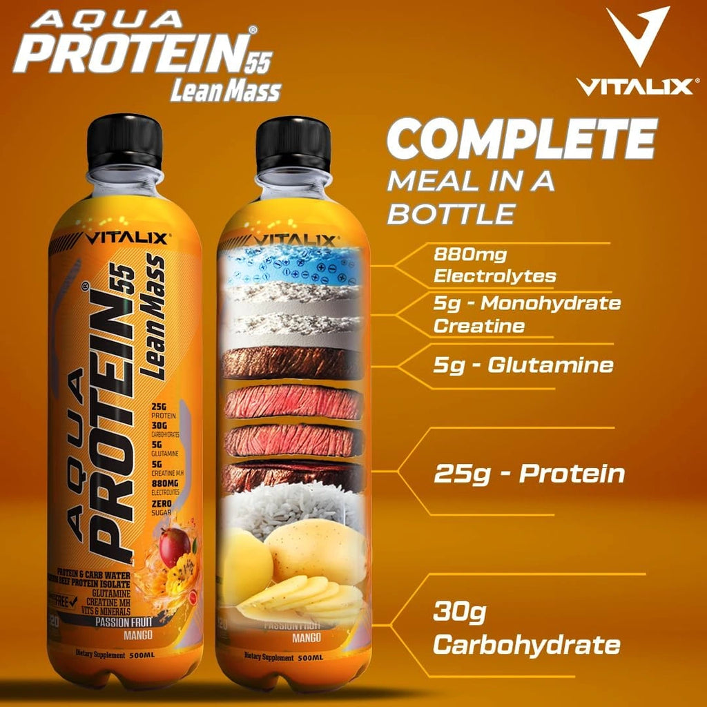 Aqua Protein 55 Lean Post Workout Drink - Passion Fruit Mango - Ultramade