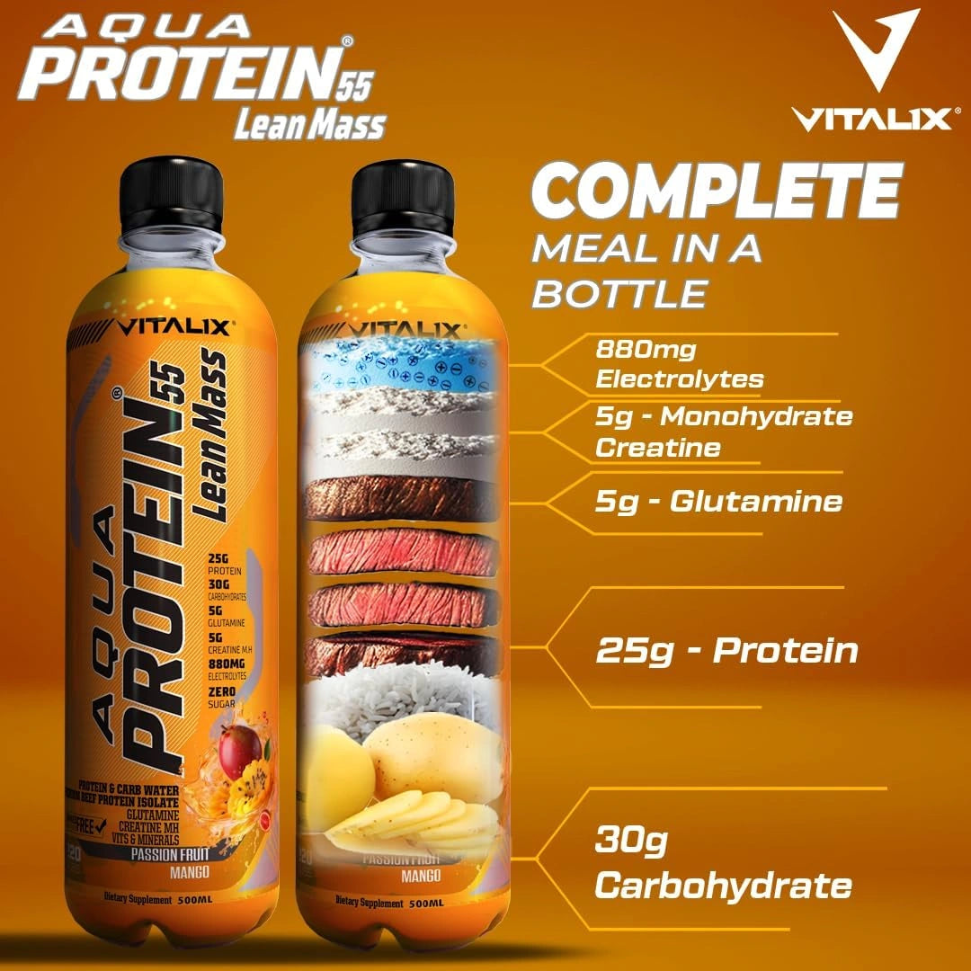 Aqua Protein 55 Lean Post Workout Drink - Passion Fruit Mango - Ultramade