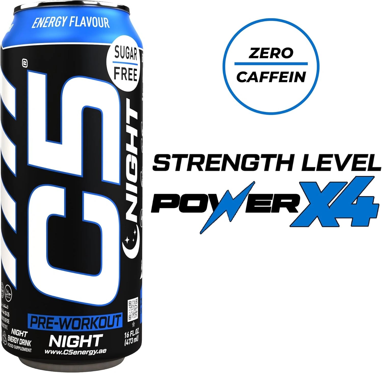 C5 Energy Drink Night Energy Flavour, Pre Workout - Ultramade
