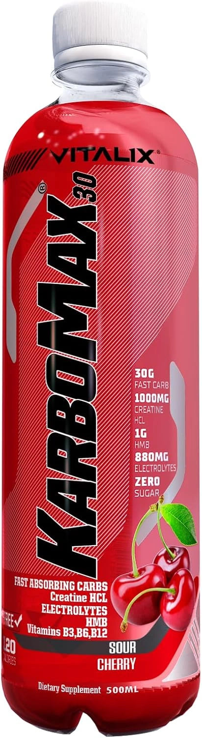 KarboMax 30 - Sour Cherry | Weight Gain Drink | Fast Carb with 30g Carbs