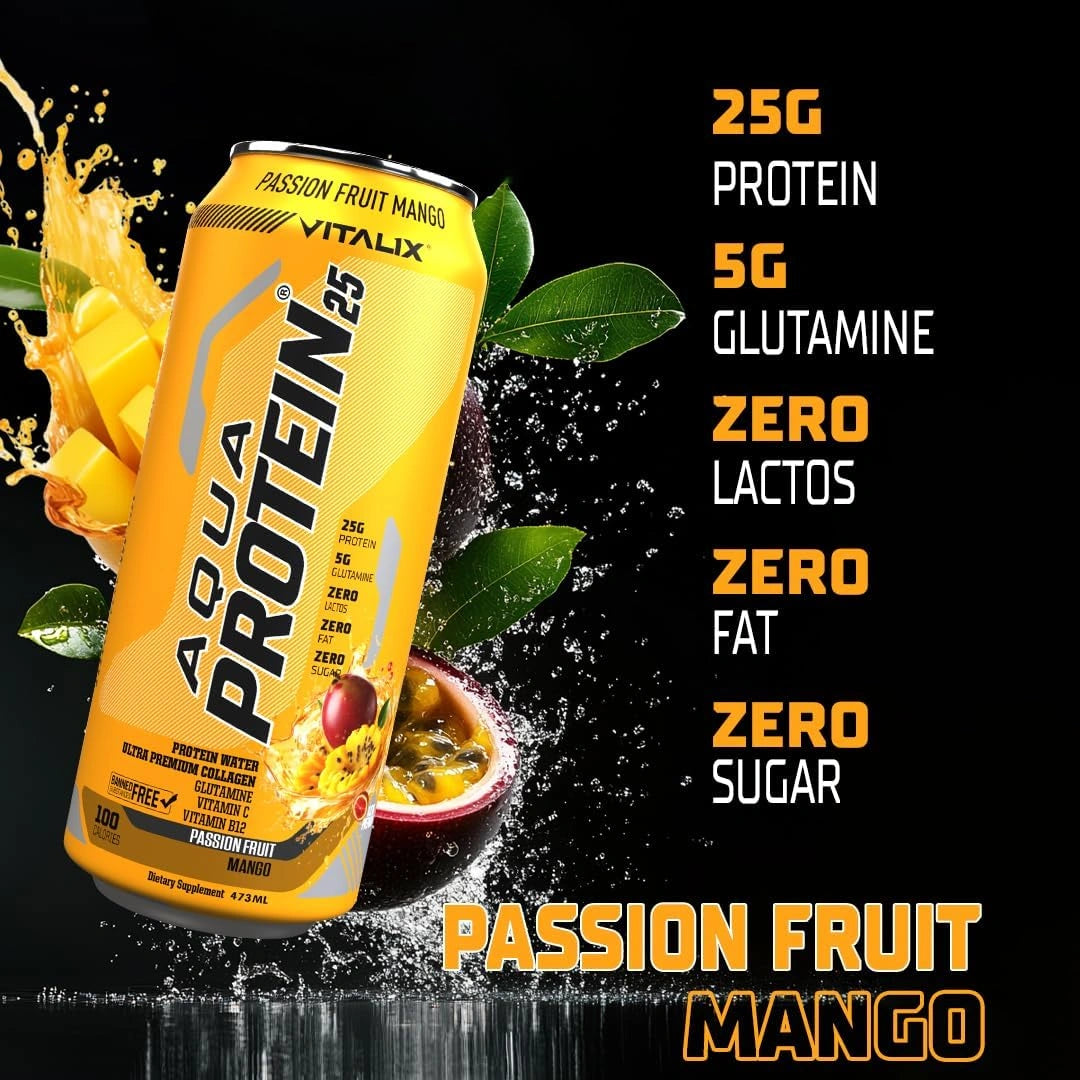 VITALIX Aqua Protein 25 Protein Water - Passion Fruit Mango - Ultramade