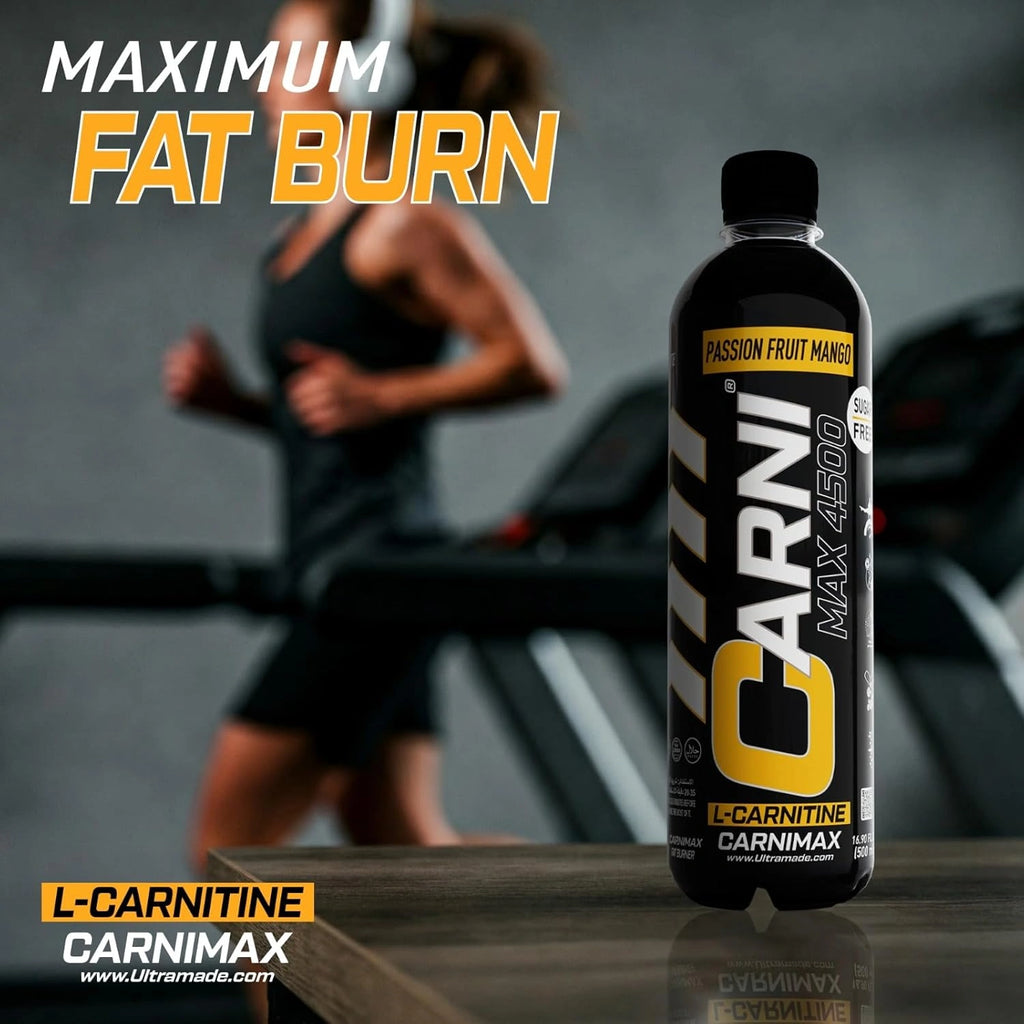 Carnimax L-Carnitine – Passion Fruit Mango – 0g Sugar, 4500mg L-Carnitine - Ultramade
