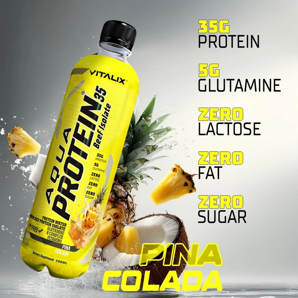 Aqua Protein 35  Premium Beef Protein Isolate - Pina Colada - Ultramade