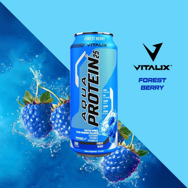 VITALIX Aqua Protein 25 Protein Water - Forrest Berry