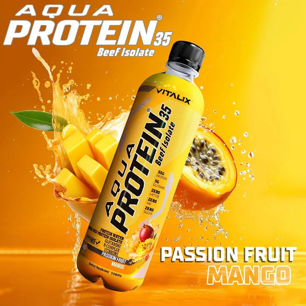 Aqua Protein 35  Premium Beef Protein Isolate - Mango Passion Fruit