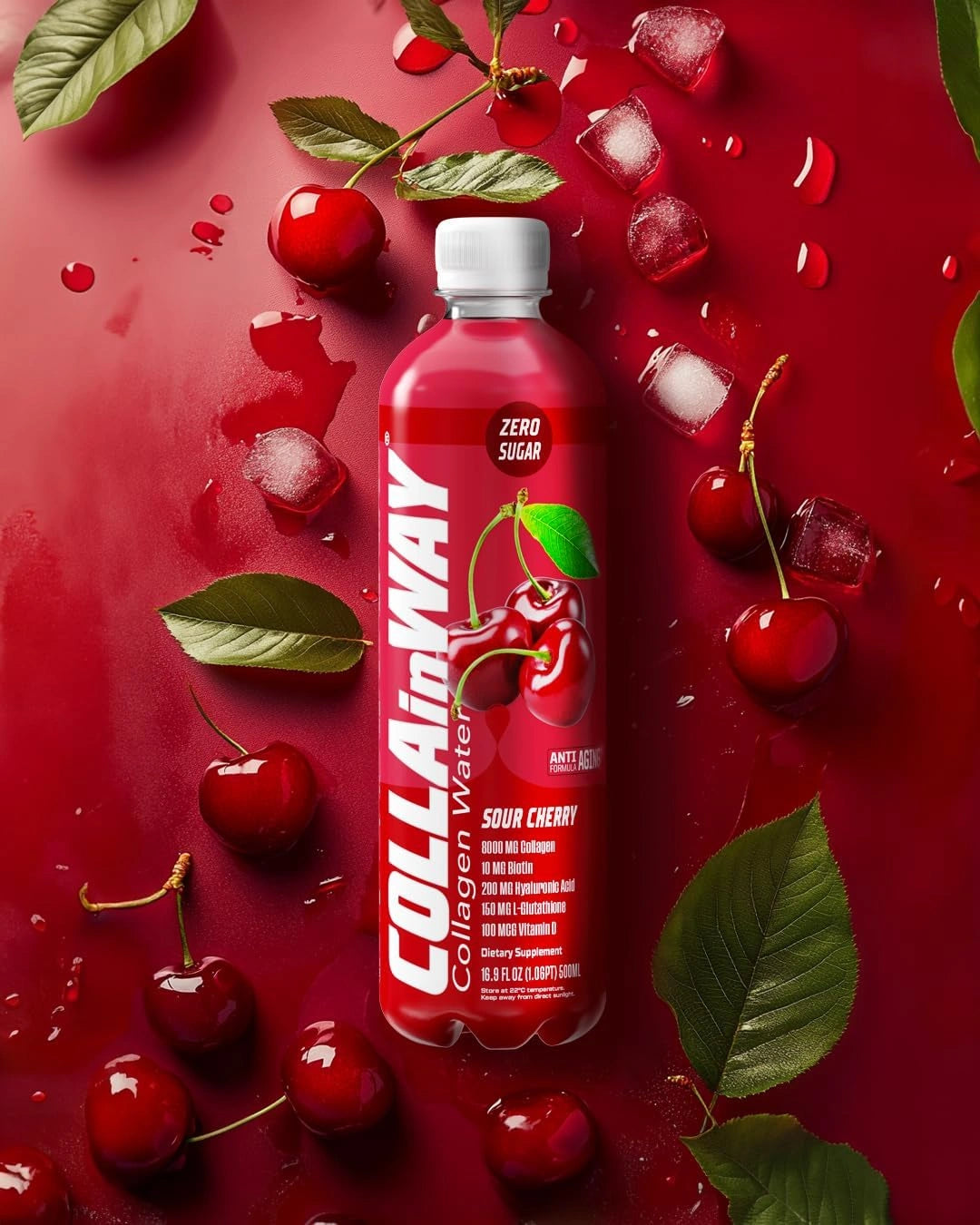 Collainway Collagen Drink 8000mg - Sour Cherry - Ultramade