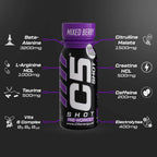 C5 SHOT Pre-Workout Drink | 80ml Liquid Energy Shot | 200mg Caffeine - Mixed Berry - Ultramade