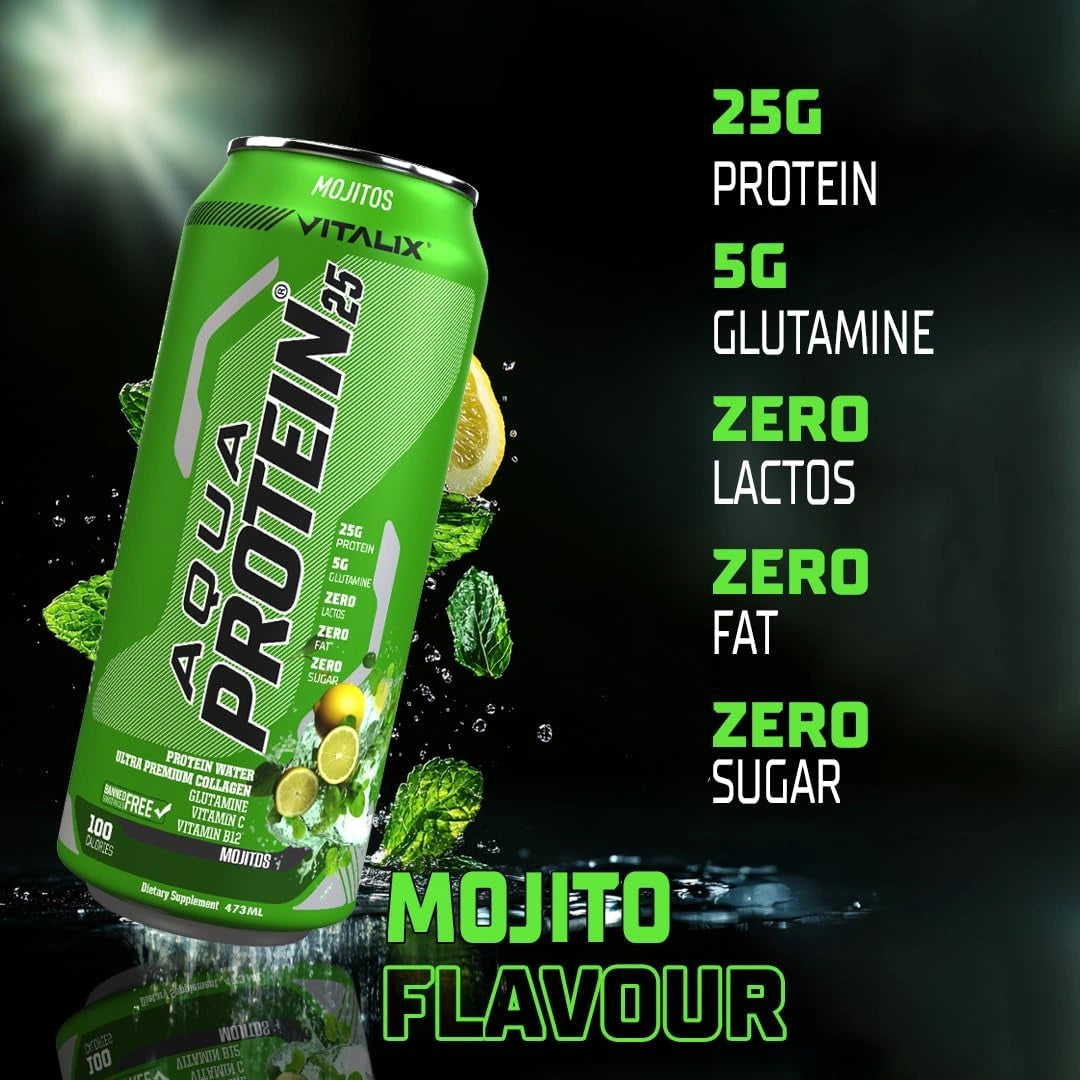 VITALIX Aqua Protein 25 Protein Water - Mojito - Ultramade