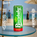 Blazeberg Strawberry Malt Flavour Drink, 0.0% Alcohol, Banned Substance Free, 355ml, Pack of 12 - Ultramade