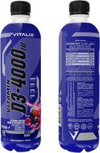 Vitamin D3-4000 Vitamin Water, Zero Sugar - Mixed Berry - Ultramade