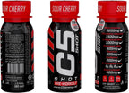 C5 SHOT Pre-Workout Drink | 80ml Liquid Energy Shot | 200mg Caffeine - Sour Cherry - Ultramade