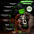 C5 PUMP Shot Pre-Workout, Caffeine-Free (Pack of 12,Green Apple) - Ultramade