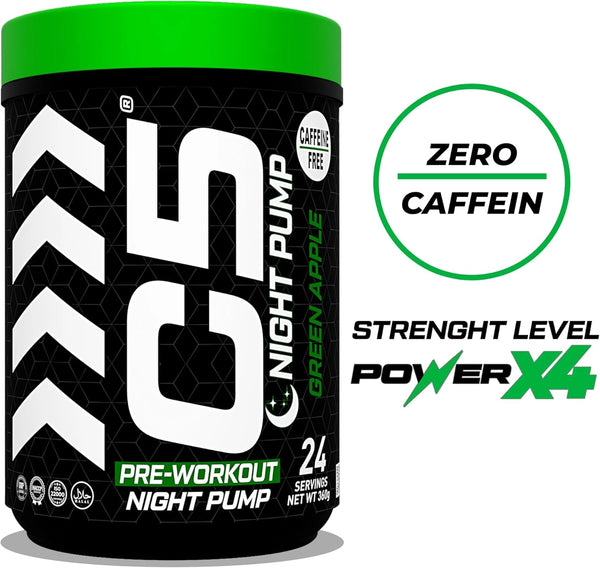 C5 Night Pump Pre Workout Powder Green Apple
