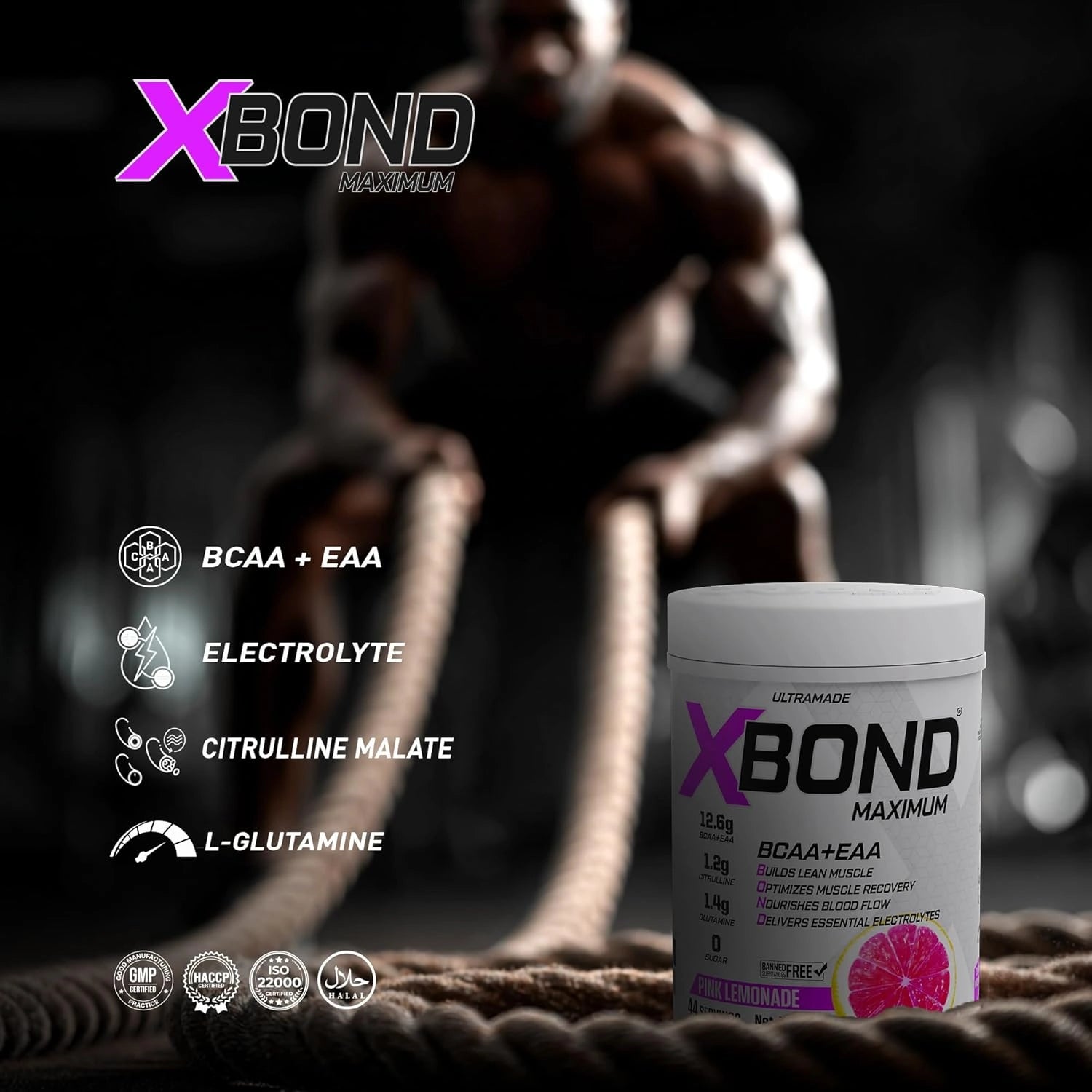 Xbond Powder BCAA + EAA - Pink Lemonade - Ultramade