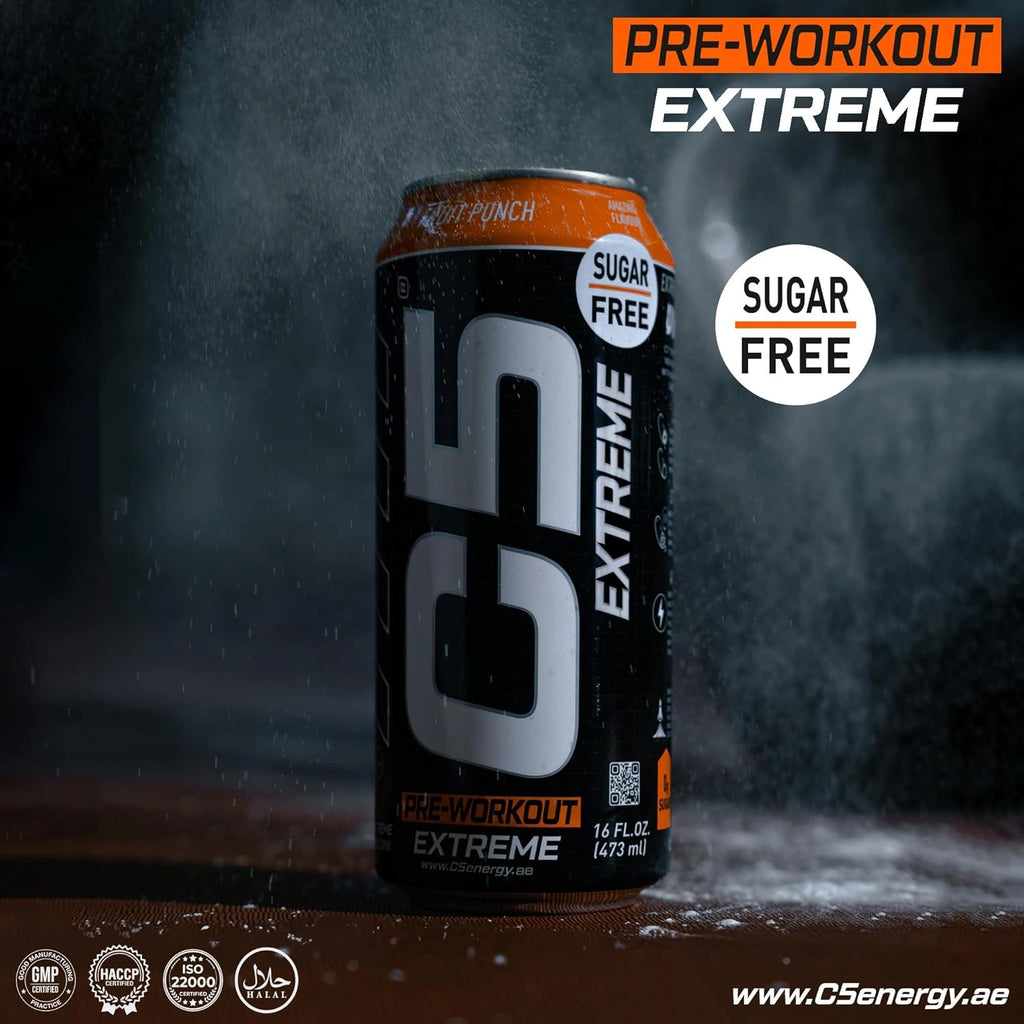 C5 Energy Drink Extreme Fruit Punch - Pre Workout - Ultramade