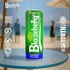 Blazeberg Raspberry Malt Flavour Drink, 0.0% Alcohol, Banned Substance Free, 355ml, Pack of 12 - Ultramade