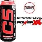 C5 Energy Drink Supercharge Strawberry & Kiwi  Pre Workout - Ultramade