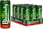 Blazeberg Strawberry Malt Flavour Drink, 0.0% Alcohol, Banned Substance Free, 355ml, Pack of 12 - Ultramade