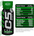 C5 SHOT Pre-Workout Drink | 80ml Liquid Energy Shot | 200mg Caffeine - Mojito - Ultramade