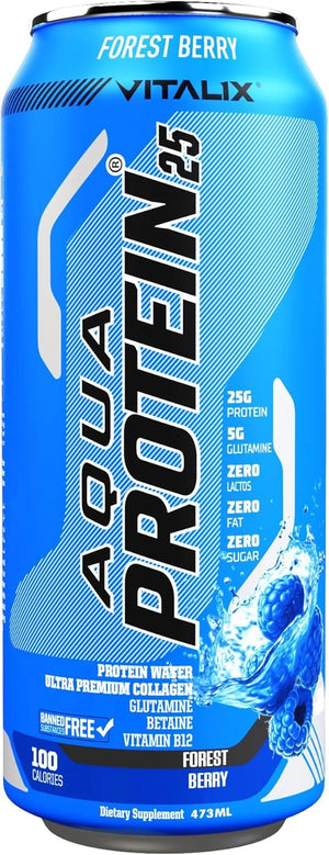 VITALIX Aqua Protein 25 Protein Water - Forrest Berry