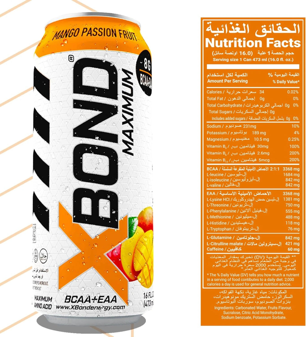 XBOND Drink BCAA+EAA Mango Passion Fruit - Ultramade