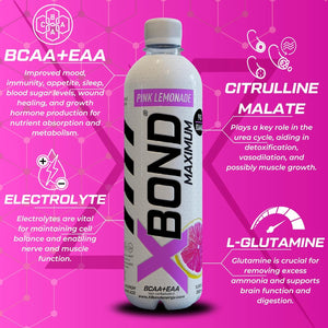 XBOND Drink Non Carbonated BCAA+EAA Pink Lemonade