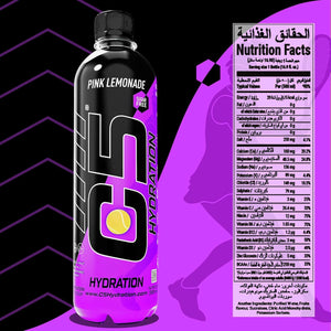 C5 Hydration  Pink Lemonade Electrolytes  Vitamin Water- Zero Sugar