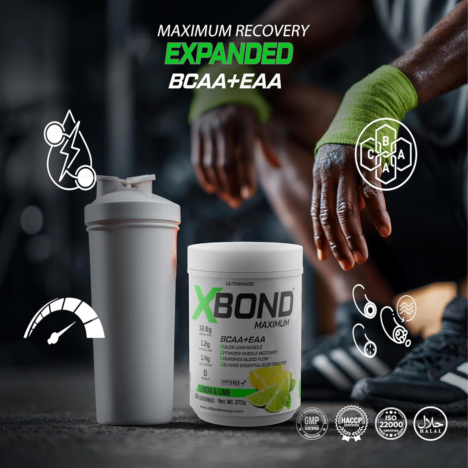 Xbond Powder BCAA + EAA - Lemon & Lime - Ultramade