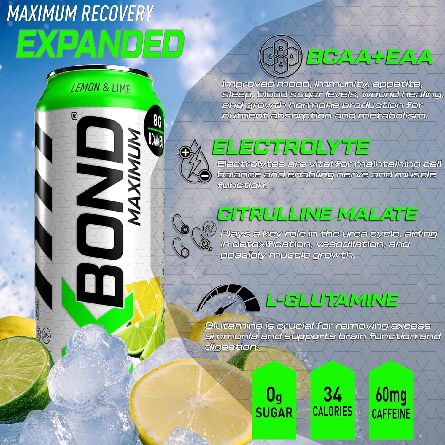 XBOND Drink BCAA+EAA Lemon & Lime - Ultramade