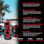 C5 Energy Drink Supercharge Strawberry & Kiwi  Pre Workout - Ultramade