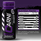 Carni Shot L-Carnitine Sugar-Free Mixed Berry Pack of 12 - Ultramade
