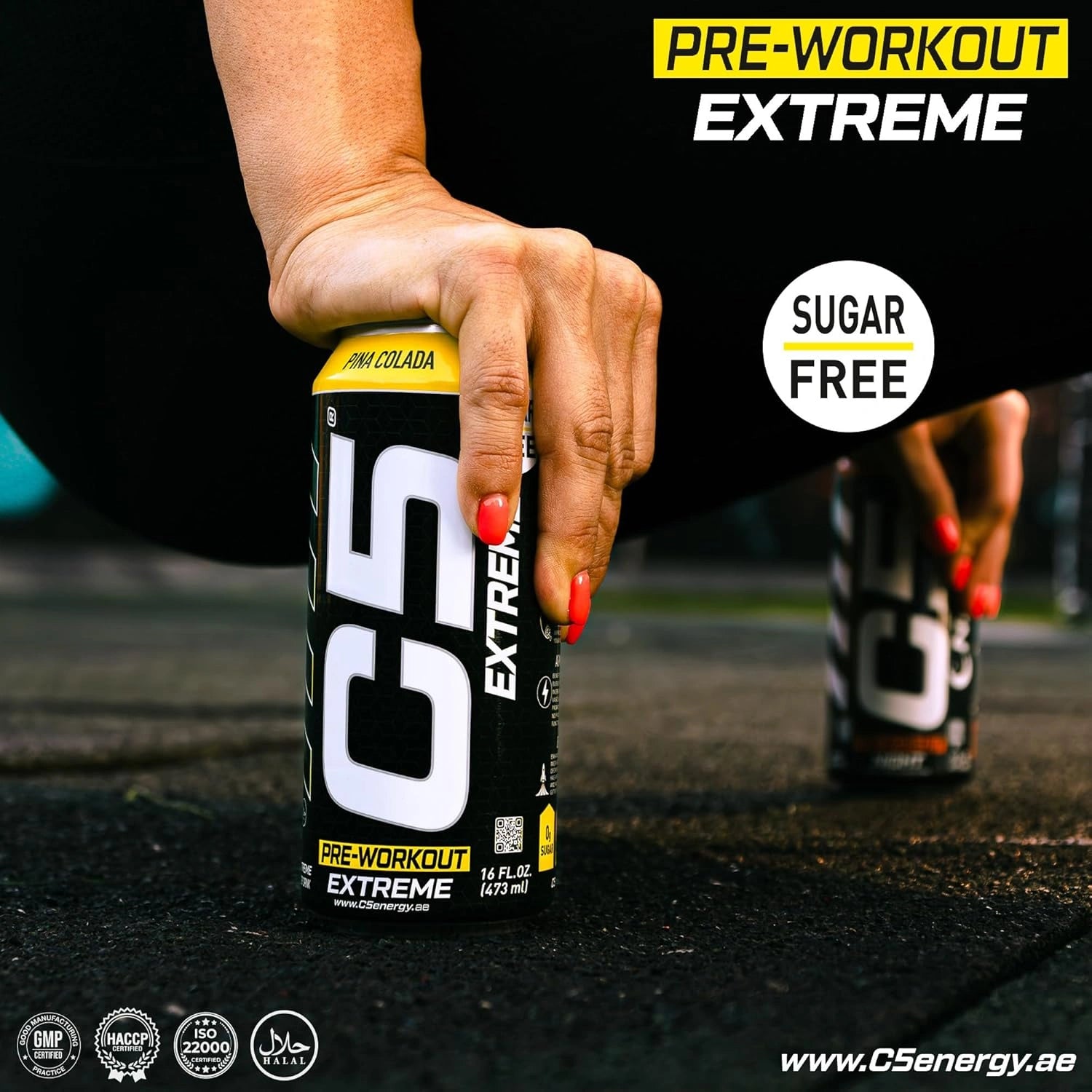 C5 Energy Drink Extreme Pina Colada Pre Workout - Ultramade