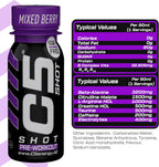 C5 SHOT Pre-Workout Drink | 80ml Liquid Energy Shot | 200mg Caffeine - Mixed Berry - Ultramade