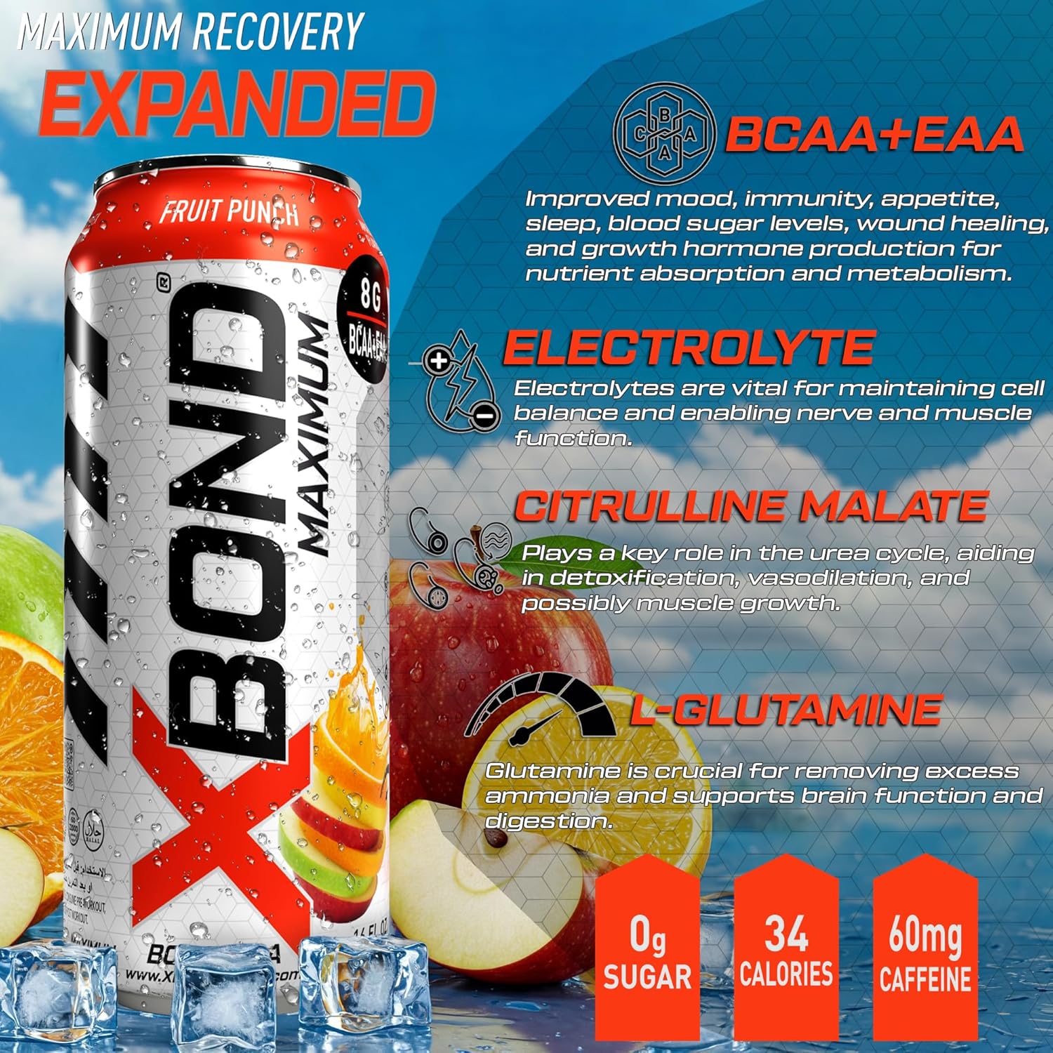 XBOND Drink BCAA+EAA Fruit Punch - Ultramade